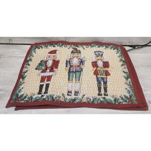 Christmas Nutcracker X4 Tapestry Placemats India Current Brand B4